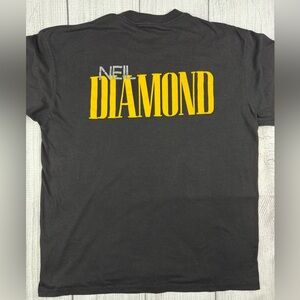 VGC! VTG Neil Diamond Graphic T-Shirt Made In USA Black Sz XL